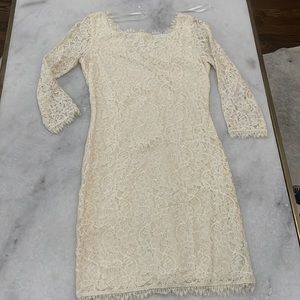 DVF diane von furstenberg web zarita lace dress in ivory